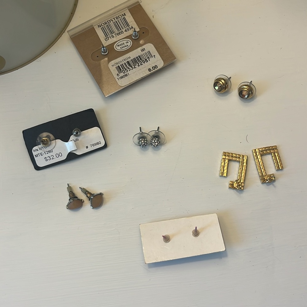 Gold and Silver Earring Set - Picture 6 of 6